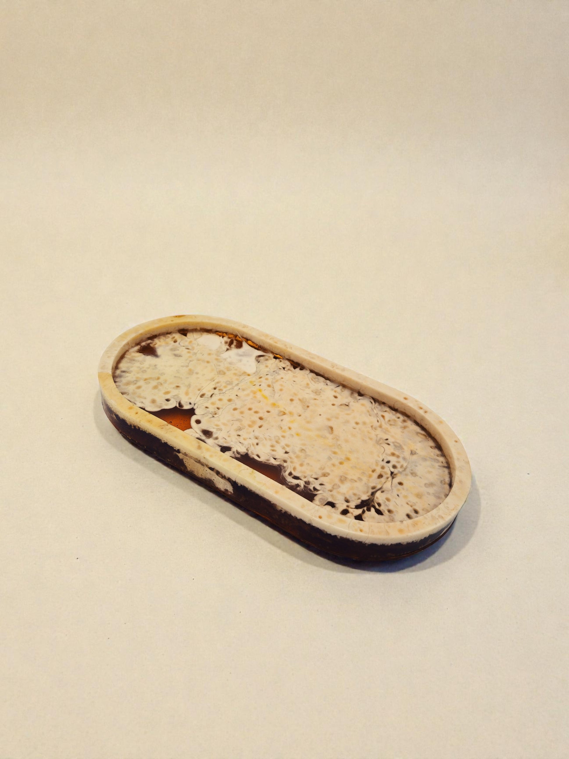 Ovales Tablett "Melted Sun"