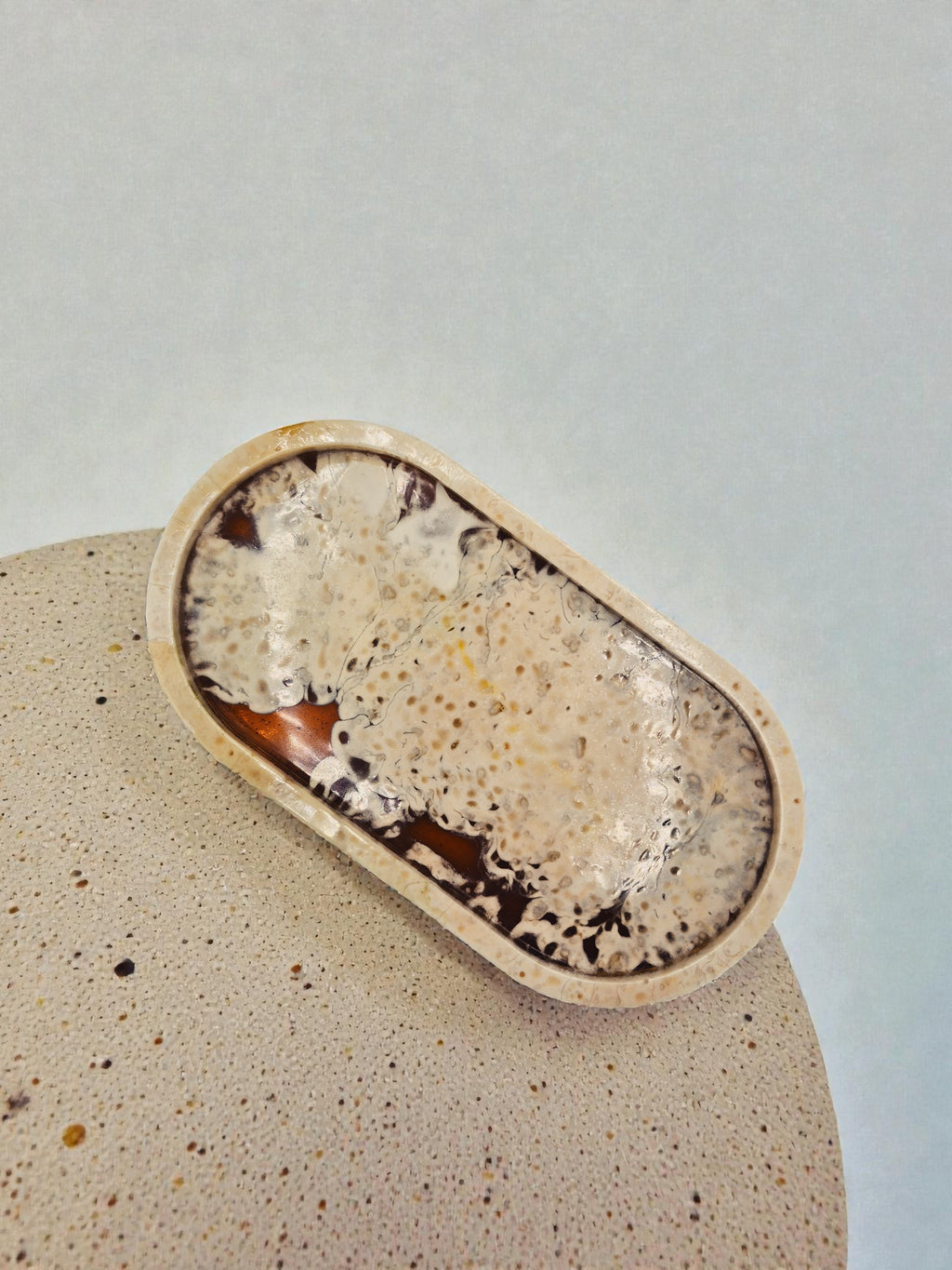 Ovales Tablett "Melted Sun"