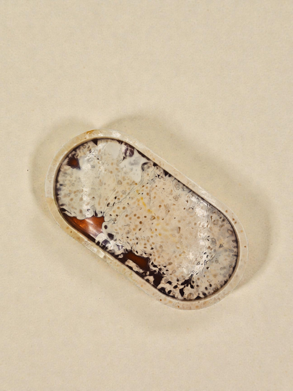 Ovales Tablett "Melted Sun"