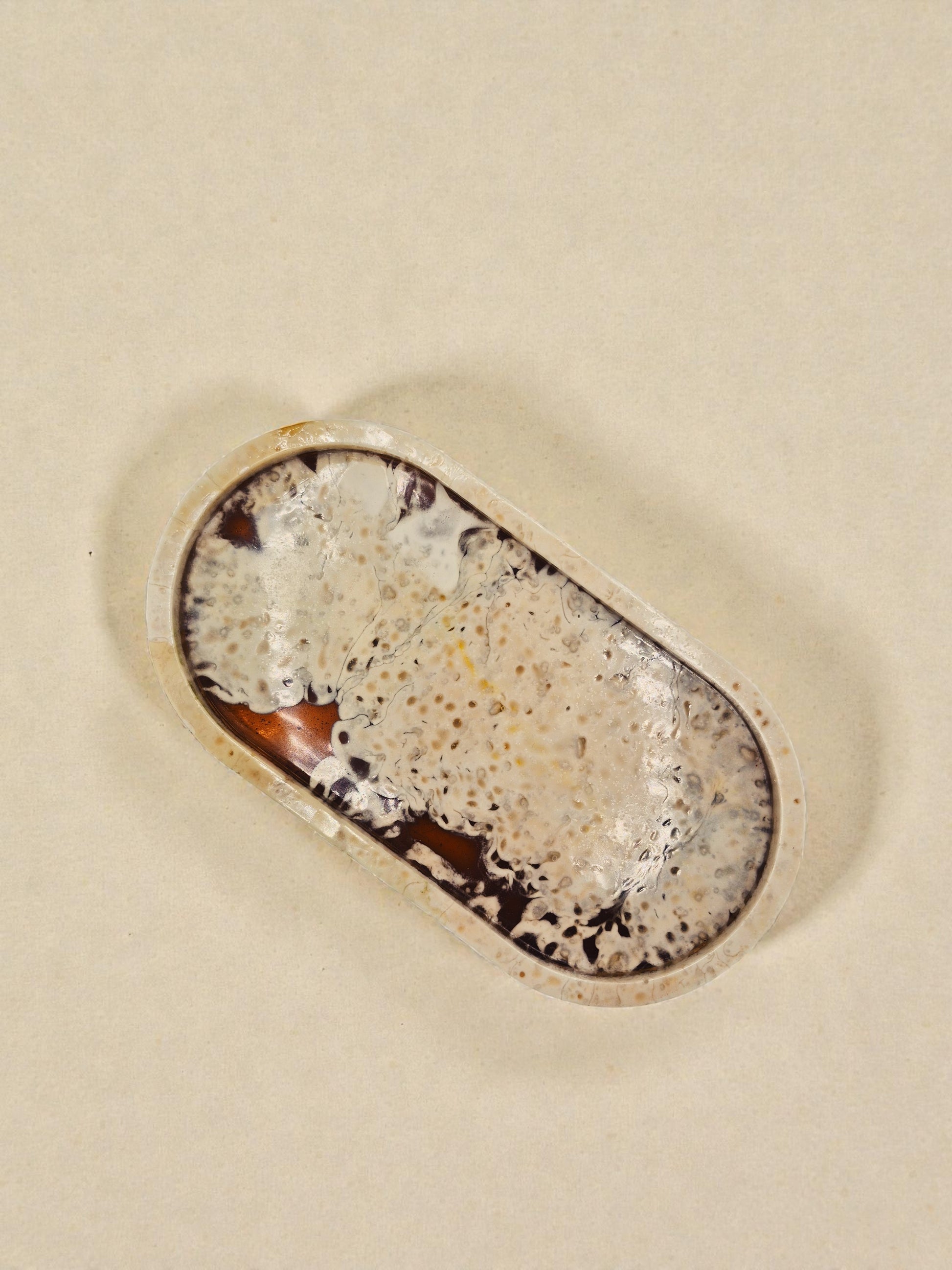 Ovales Tablett "Melted Sun"